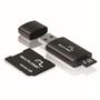 Imagem de Kit 3 em 1 Pendrive + Adaptador SD + Cartão De Memória Classe 4 com Trava de Segurança 8GB Preto Multilaser - MC058