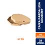 Imagem de Kit 3 emb. oitav. p/ pizza n. 35 c/25 un. parda/parda lisa