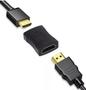 Imagem de KIT 3 EMENDA CONECTOR EXTENSOR PRETO HDMI 1.4 e 2.0 FÊMEA