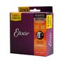 Imagem de KIT 3 Encordoamento Elixir violao aço 012 bronze 8020 L3P2 16539