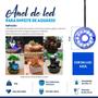 Imagem de Kit 3 Enfeite Aquário Anel Luzinha Led Decorativo Azul Ymag
