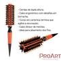 Imagem de Kit 3 Escovas Cabeleireiro Proart Profissional Ceramic Expert Pro Laranja