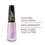 Imagem de Kit 3 Esmalte para Unhas Glitter Cor Rosa Claro Deslumbrante 8ml Guga