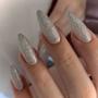 Imagem de Kit 3 Esmalte para Unhas Sublime Cor Prata com Glitter Filha Única 702 8ml Guga