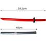 Imagem de Kit 3 Espadas Com Bainha Vermelho, Preto e Cinza