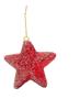 Imagem de Kit 3 Estrelas Champanhe Com Glitter Pendente Árvore Natal Vermelho