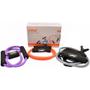 Imagem de Kit 3 Extensores Tensao Media + Corda de Pular + 3 Mini Bands + Roda Abdominal Liveup Sports