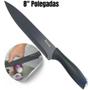Imagem de Kit 3 Facas Coloridas Conjunto Em Aço Inox Cabo De Plástico Cortes Carnes Pães Legumes Frutas Wincy