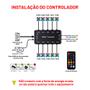 Imagem de Kit 3 Fans Cooler 3x RGB 120mm Hub Controladora + Controle Remoto Ventoinha Gabinete PC