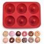 Imagem de Kit 3 Forma de Donuts e Rosquinhas Doces Silicone Antiaderente para Cozinha Multiuso Colorida