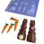 Imagem de Kit 3 Forma Molde Chocolate Bom Bom Barra Trufa Tablete Pirulito Pascoa