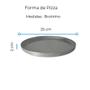 Imagem de Kit 3 Formas De Pizza Alumínio 35/30/25 Cm Uso Profissional