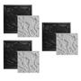 Kit 3 Formas Para Revestimento 3D Placas Gesso 30x30cm - Decorativas Imagem de Kit 3 Formas Para Revestimento 3D Placas Gesso 30x30cm