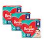 Imagem de Kit 3 Fraldas Pampers Supersec G com 80 fraldas