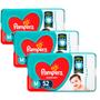 Imagem de kit 3 Fraldas Pampers Supersec Hiper M - 52 Tiras
