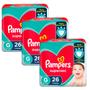 Imagem de Kit 3 Fraldas Pampers Supersec Pacotão Econômico G - 78 Tiras