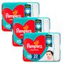 Imagem de Kit 3 Fraldas Pampers Supersec Pacotão Econômico XG - 66 Tiras