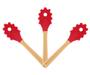 Imagem de Kit 3 Garfos Para Massas de Silicone Cabo de Bamboo Mor Vermelho