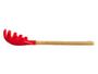 Imagem de Kit 3 Garfos Para Massas de Silicone Cabo de Bamboo Mor Vermelho