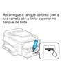 Imagem de Kit 3 Garrafa De 1L De Tinta Para Recarga Deskjet 504 L555 L565 L605 L800