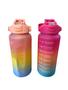 Imagem de Kit 3 Garrafa De Água Squeeze 2 Litros Motivacional Hidratação - Cores Sortidas