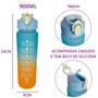 Imagem de Kit 3 Garrafas Squeeze De Agua Para Academia Esportiva 2L 900ml 290ml