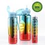 Imagem de Kit 3 Garrafas Squeeze Plástica Gold Sports Degrade  Adesivos BPA-FREE 2 Lts, 800ml e 280ml