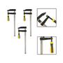 Imagem de Kit 3 Grampos P/ Carpinteiro Tipo F Sargento 200x80mm 8 Pol