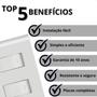 Imagem de Kit 3 Interruptor Duplo 10A Branco Embutir Liz Tramontina