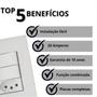 Imagem de Kit 3 Interruptor Duplo + Tomada 20a Embutir Liz Tramontina