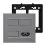 Imagem de Kit 3 Interruptor Simples Com Led + Tomada 20A com Placa 4x2 Pial Plus+