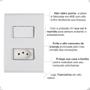 Imagem de Kit 3 Interruptor + Tomada 20A 4x2 Embutir Liz Tramontina