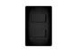 Imagem de Kit 3 Interruptores Duplo Simples Preto 16A C/Placa Fame