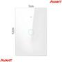 Imagem de Kit 3 Interruptores Inteligentes 1 Botao Neo Wifi Alexa Google Branco Avant