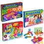 Imagem de Kit 3 Jogos Emboscada + 4 em Linha + Lig Lig Brinquedos Infantil Pedagógicos Didáticos Estimula