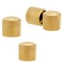 Imagem de Kit 3 Knob Pressão Dourado P/ Guitarra ContraBaixo Strinberg