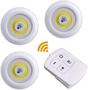 Kit 3 Lampada Luminaria Led Sem Fio Controle Remoto Pilha - Importado Imagem de Kit 3 Lampada Luminaria Led Sem Fio Controle Remoto Pilha
