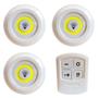 Imagem de Kit 3 Lampada Luminaria Led Spot Sem Fio Controle Remoto