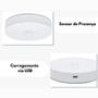 Imagem de Kit 3 Lâmpadas Com Sensor De Presença De Led Para Escadas USB Recarregável