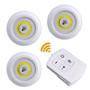 Imagem de Kit 3 Lampadas Led Controle Sem Fio, Ajuste de Brilho e Time