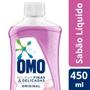 Imagem de Kit 3 Lava Roupas Líquido OMO Roupa Delicada Original 450ml