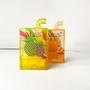 Imagem de Kit 3 lip balm hidratante para lábios caixa de suco de frutas fácil aplicação