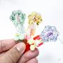 Imagem de Kit 3 lip gloss com glitter patinha com unicórnio fofinho