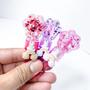 Imagem de Kit 3 lip gloss com glitter patinha com unicórnio fofinho