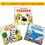 Imagem de Kit 3 livros cartonados Toque e Descubra - Fazenda, Selva, Oceano