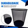 Imagem de Kit 3 Lixeira Talada Preta Metal Aramado Cesto Lixo Cozinha