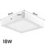 Imagem de Kit 3 Luminaria Led Plafon Teto Sobrepor 18w Branco Frio