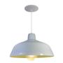 Imagem de Kit 3 Luminária Pendente Retro 40cm Interior Amarelo Com Fiação 110/220v