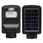 Imagem de Kit 3 Luminaria Publica Solar 20w 6500K Sensor Presença IP65