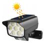Imagem de Kit 3 Luminária Solar LED Refletor Externo Sensor de Presença e Controle Remoto